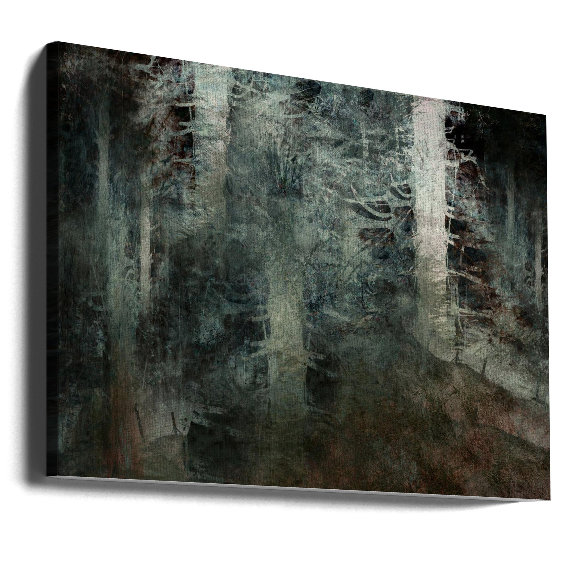 From the Hill by Nel Talen | Abstract Forest Landscape, Large Canvas Wall Art Print | Artsy Earth