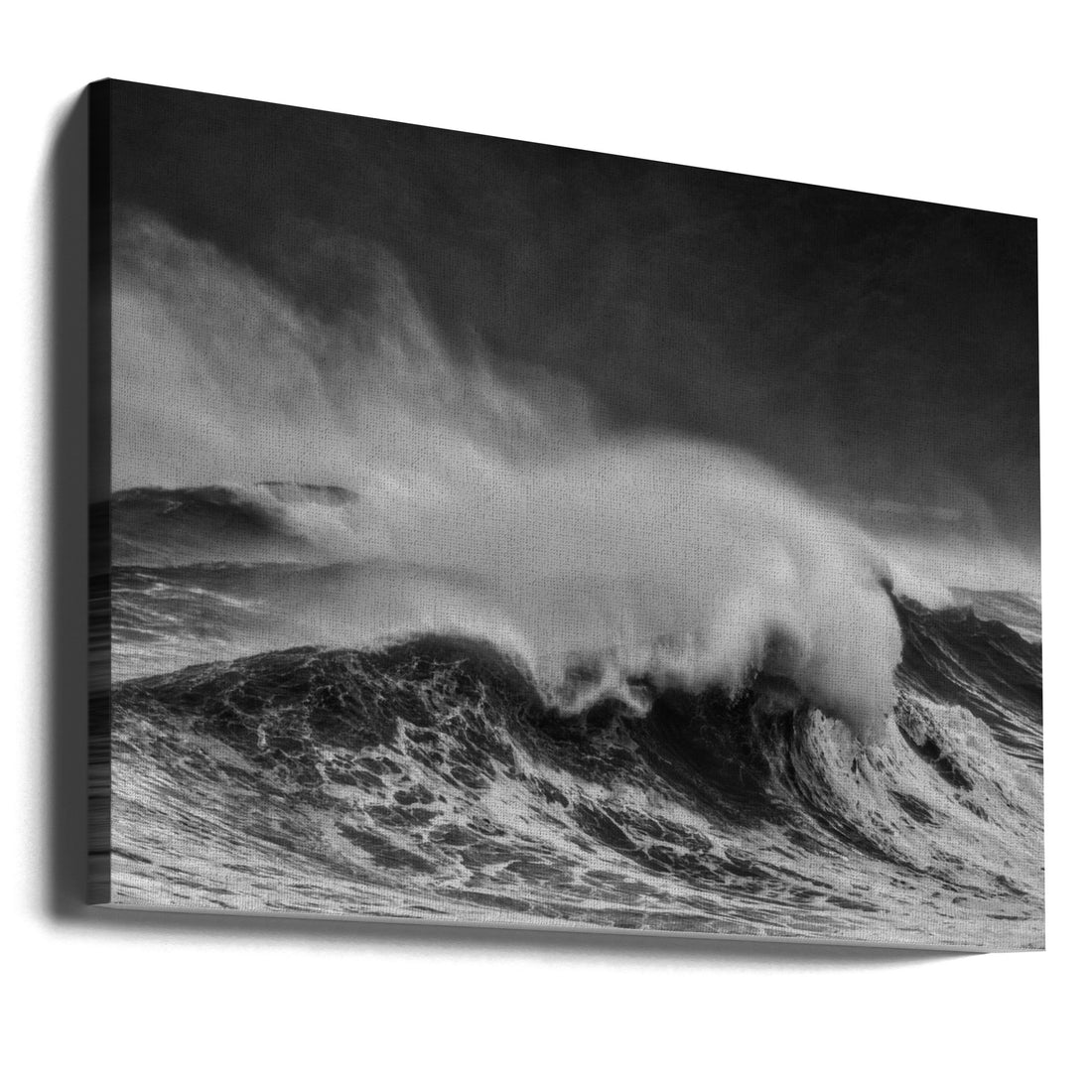 Wind Blowing Day by Takafumi Yamashita | Stormy Ocean Waves, Large Canvas Wall Art Print | Artsy Earth