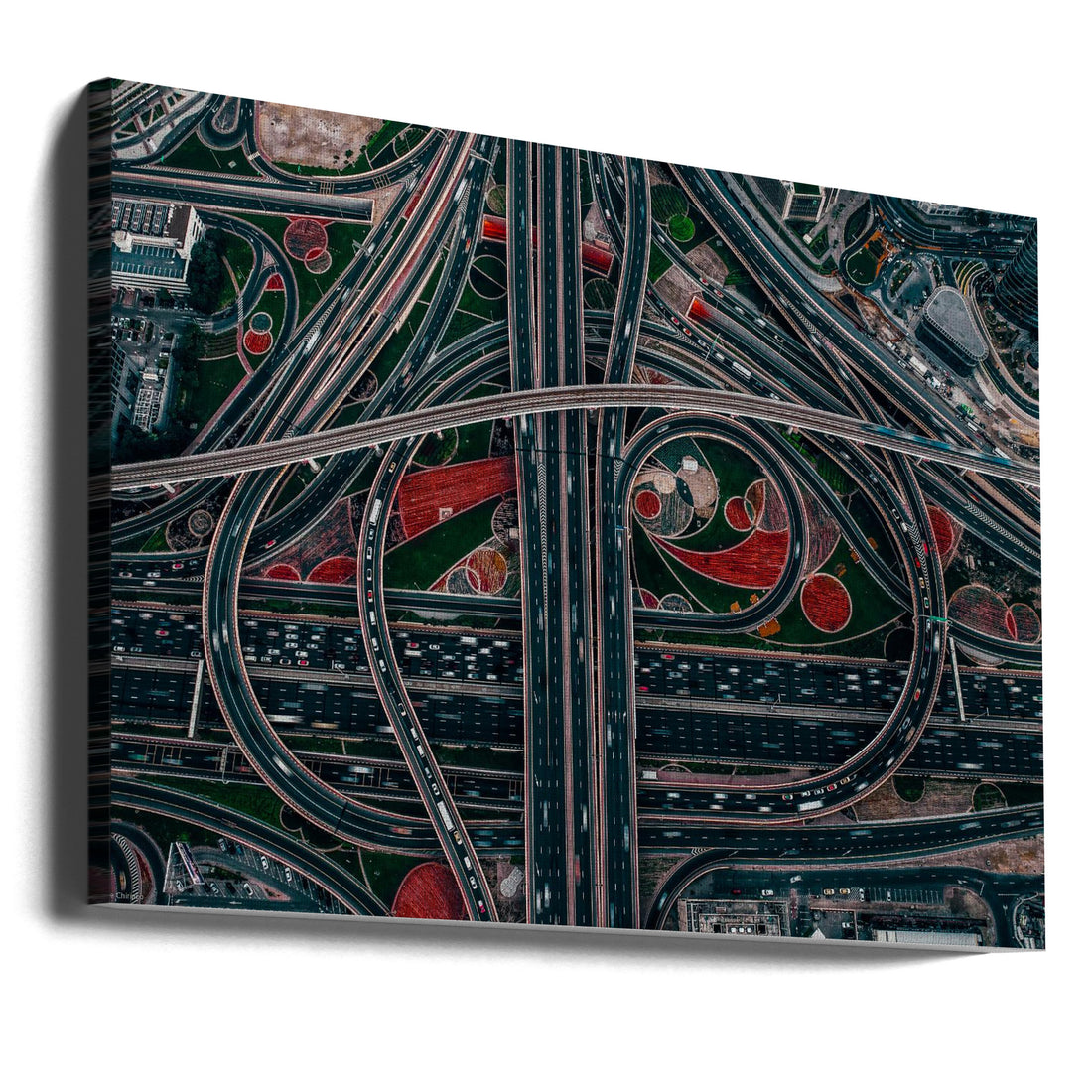 Urban Labyrinth by Carmine Chiriacò | Aerial Dubai Cityscape, Large Canvas Wall Art Print | Artsy Earth