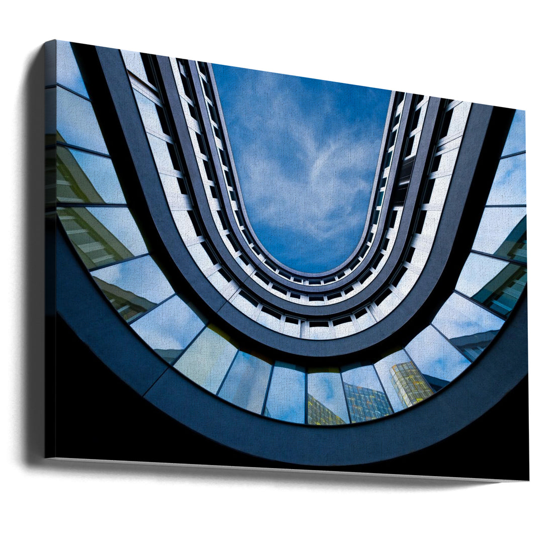 Urban Reflection by Rolf Endermann | Curved Architecture Geometry, Large Canvas Wall Art Print | Artsy Earth