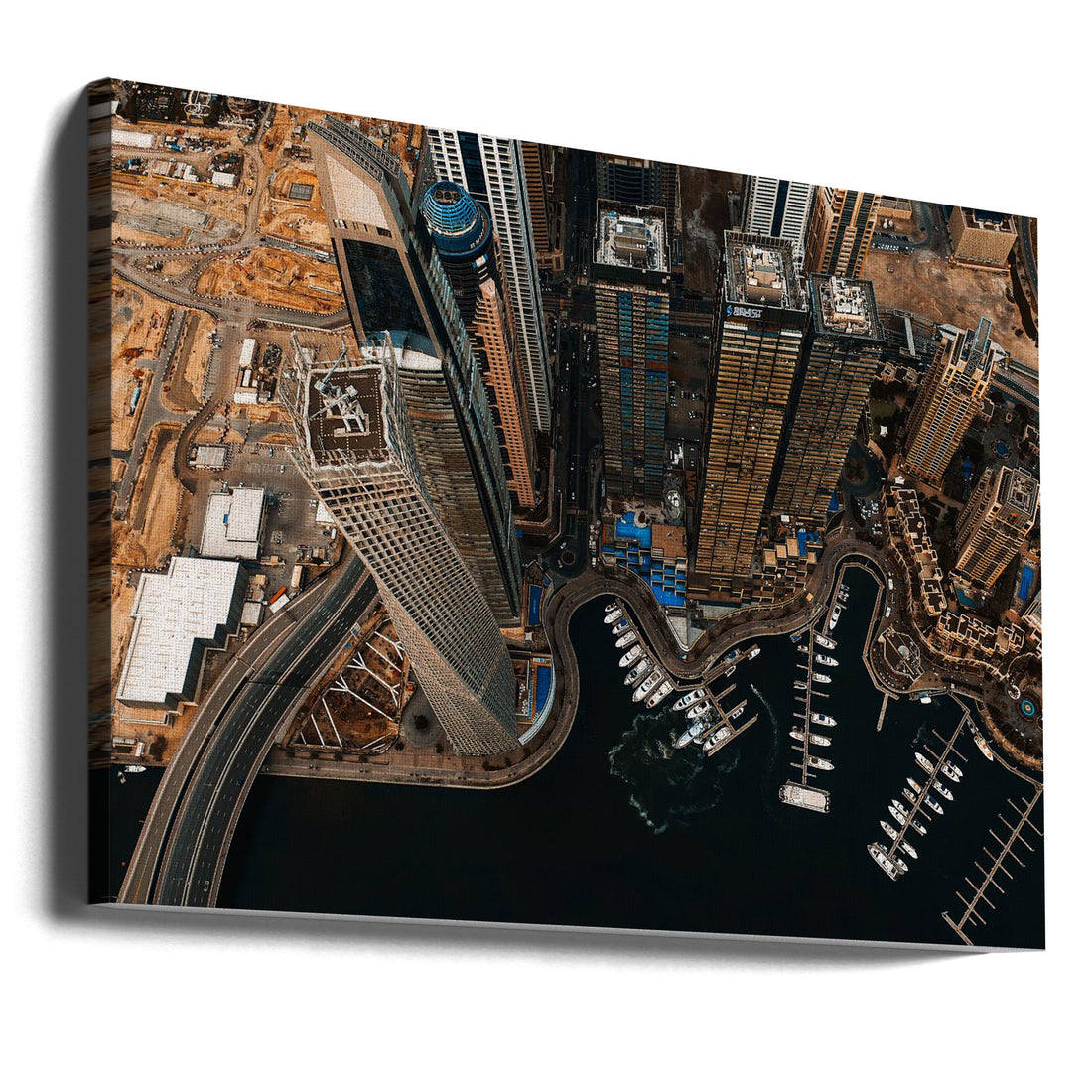 JBR Dubai by Carmine Chiriacò | Dubai Skyline Aerial, Large Canvas Wall Art Print | Artsy Earth