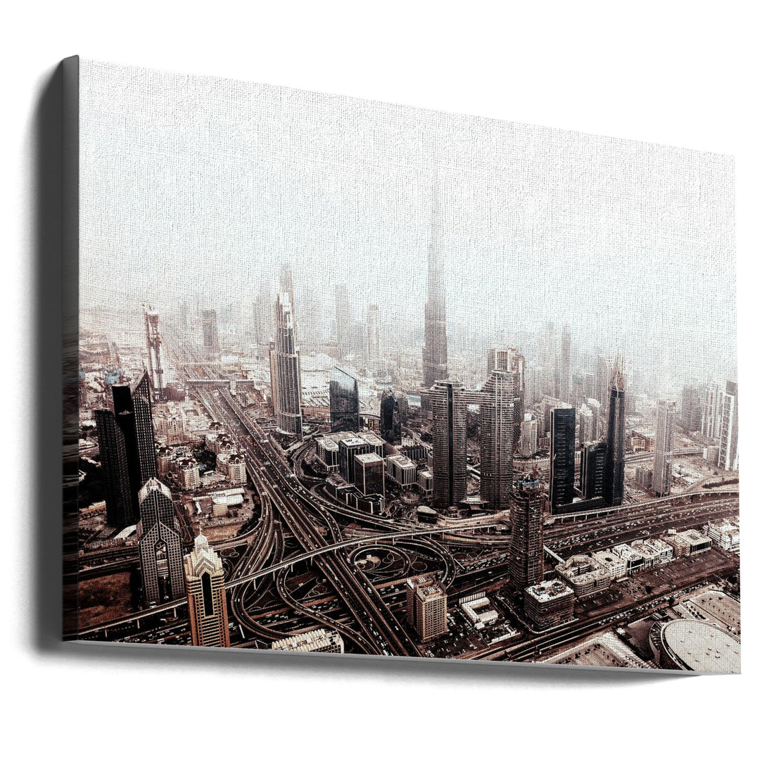 blurry vision by Carmine Chiriacò | Dubai Urban Skyline, Large Canvas Wall Art Print | Artsy Earth