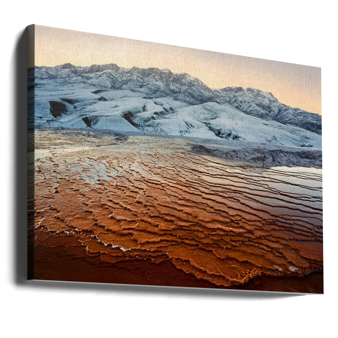 Badab Surt Texture by Majid Behzad | Frozen Rock Formation, Large Canvas Wall Art Print | Artsy Earth