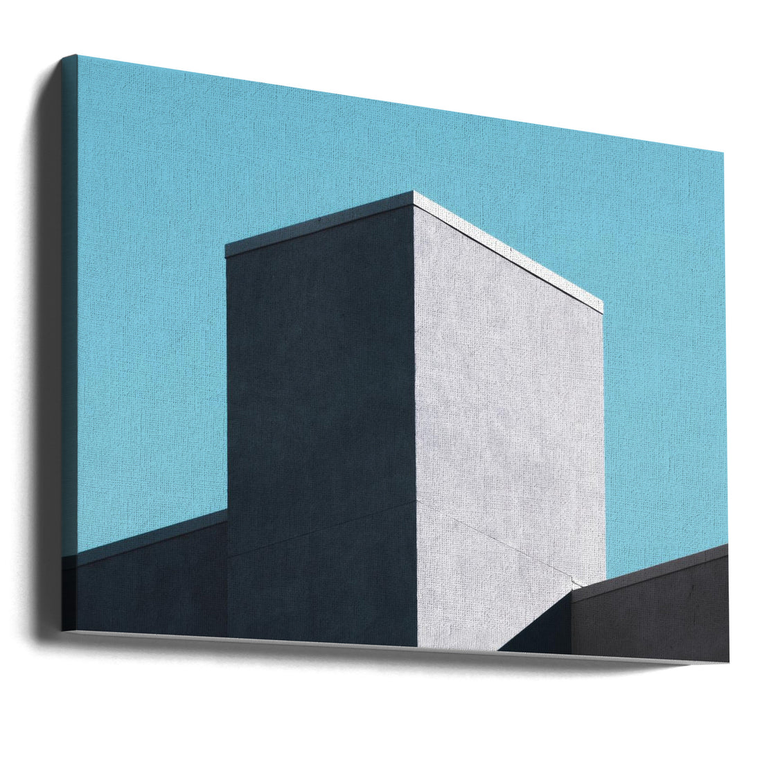 Minimal Architecture by Parsoa Khorsand | Geometric Abstract Building, Large Canvas Wall Art Print | Artsy Earth