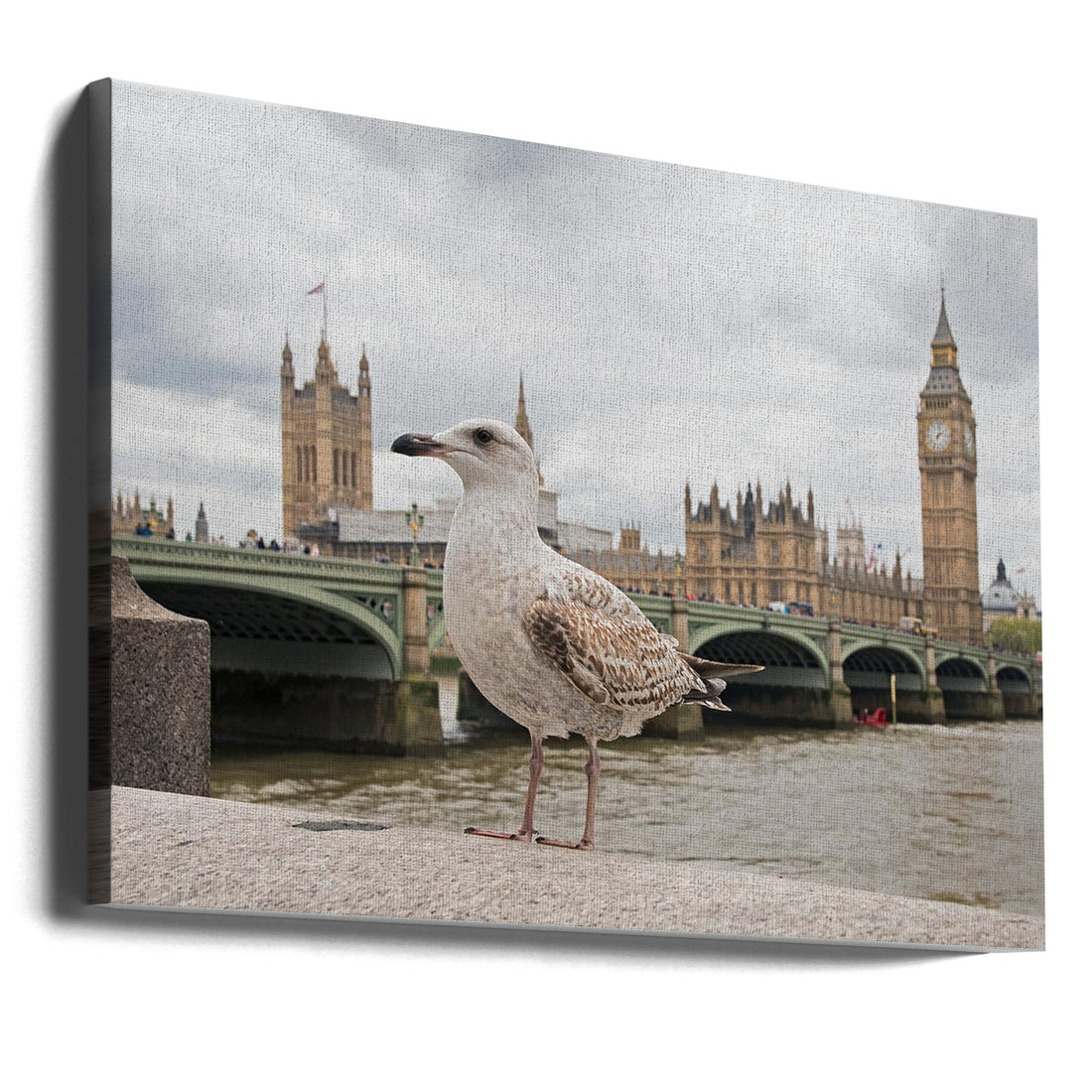 The Guardian by Marco Pozzi | London Thames Cityscape, Large Canvas Wall Art Print | Artsy Earth