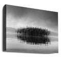 Lake Volvi by George Digalakis | Misty Lake Reflection, Large Canvas Wall Art Print | Artsy Earth