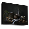 Catch of the Day by Alena | Fresh Seafood Still Life, Large Canvas Wall Art Print | Artsy Earth