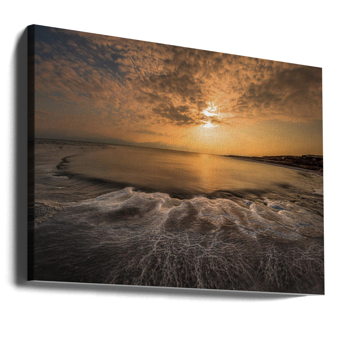 Coastal Seascape by Isam Telhami | Beach Shore Landscape, Large Canvas Wall Art Print | Artsy Earth