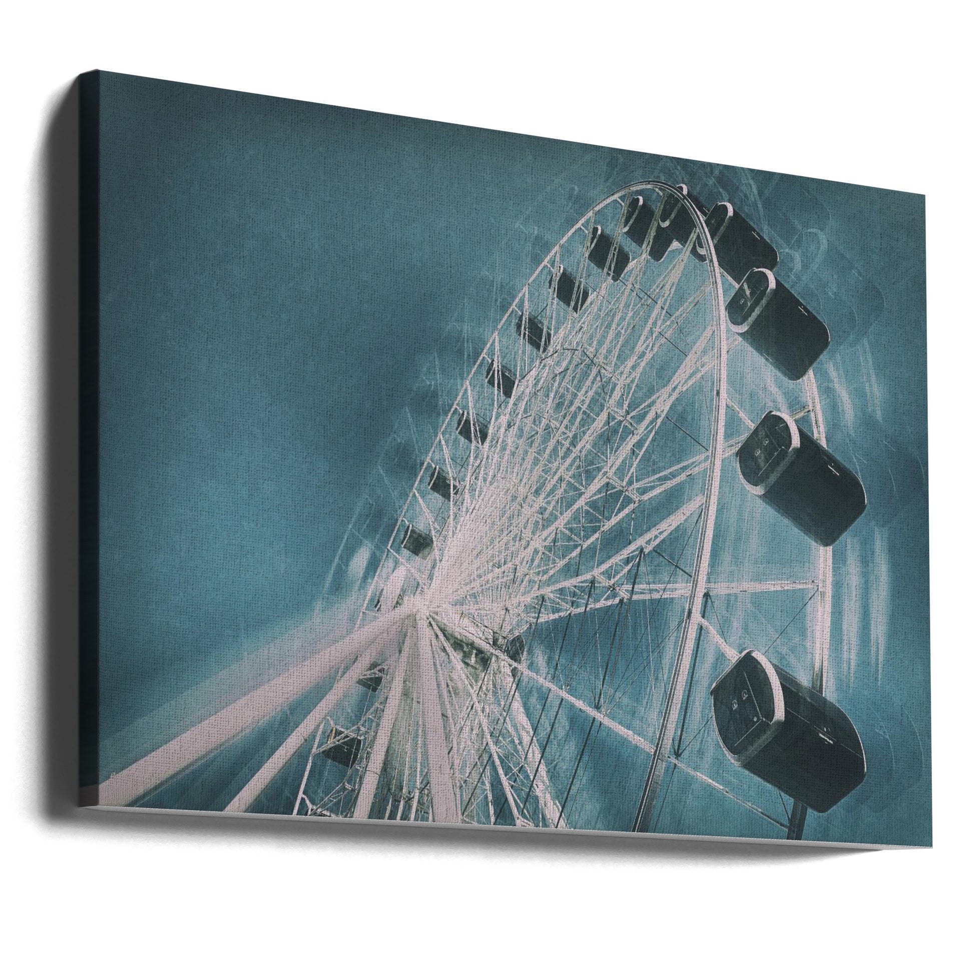 Surreal Ferris Wheel by Roswitha Schleicher-schwarz | Surreal Motion Composite, Large Canvas Wall Art Print | Artsy Earth