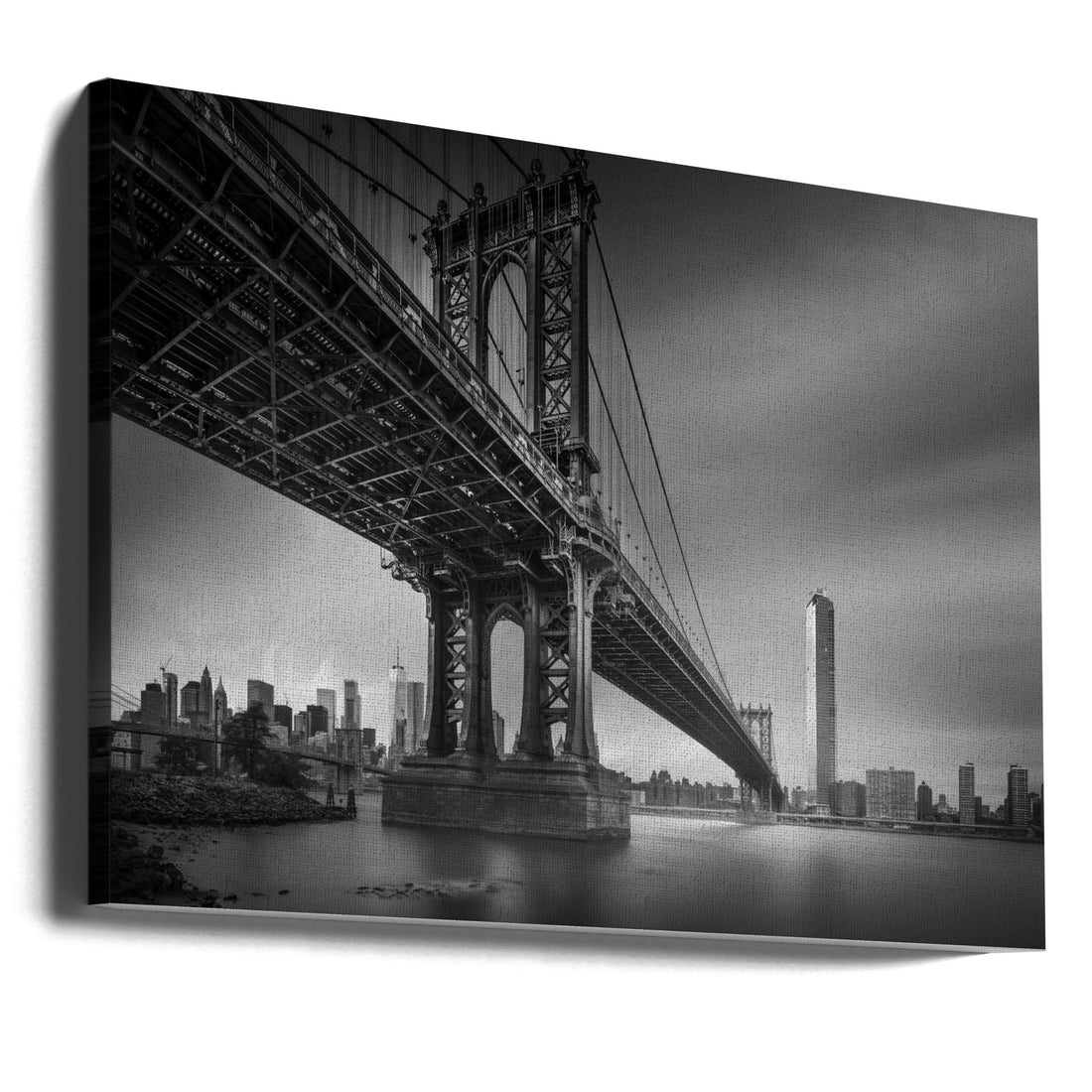 Next to Manhattan by Yoshihiko Wada | Manhattan Cityscape Bridge, Large Canvas Wall Art Print | Artsy Earth