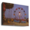 Summer Fun by Ahmed Shehata | Coastal Amusement Park, Large Canvas Wall Art Print | Artsy Earth