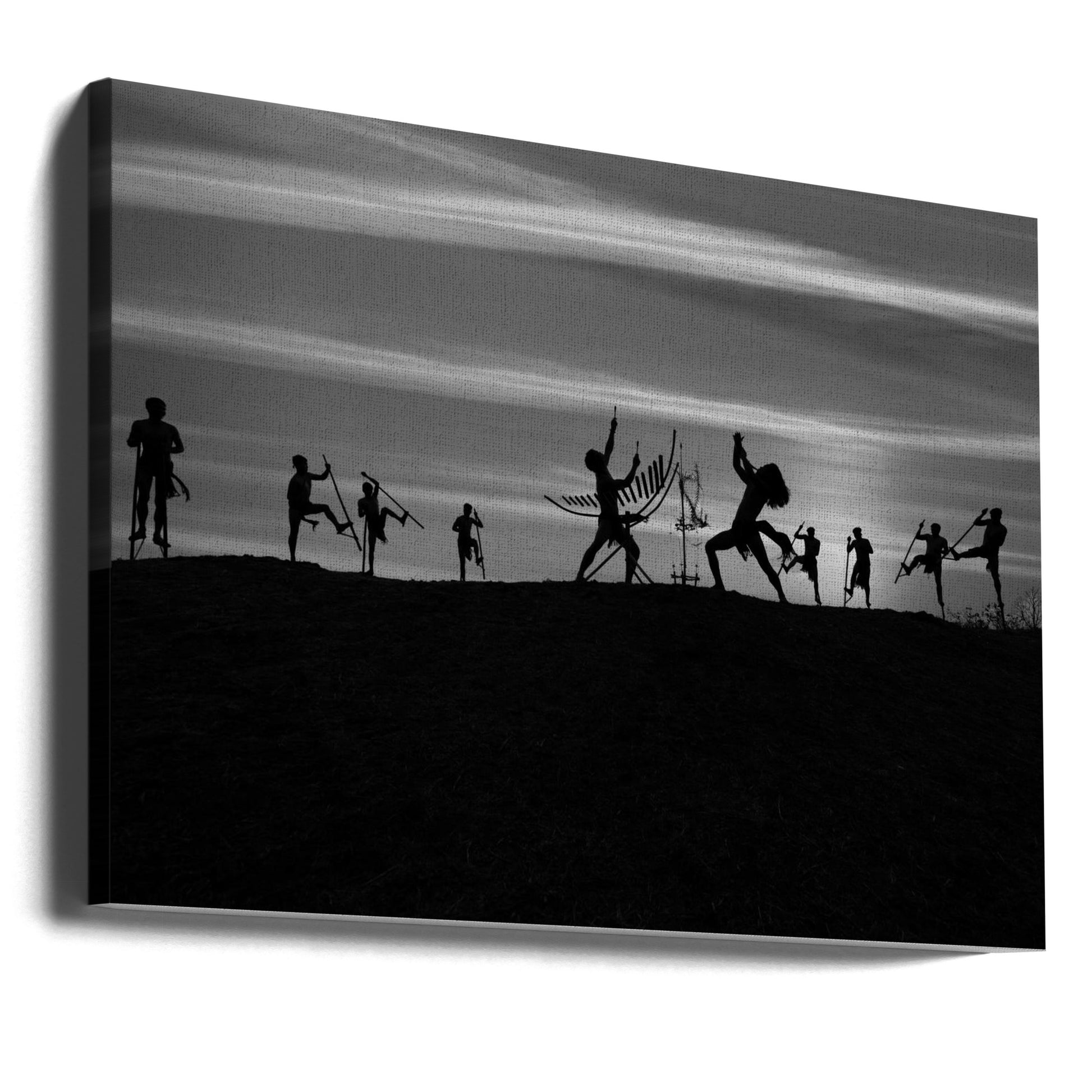 Dance Silhouette Art by Nguyen Tan Tuan | Black White Dance, Large Canvas Wall Art Print | Artsy Earth