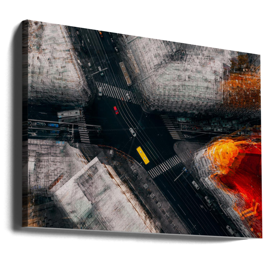 Moscow Crossroad by Carmine Chiriacò | Surreal Urban Aerial, Large Canvas Wall Art Print | Artsy Earth