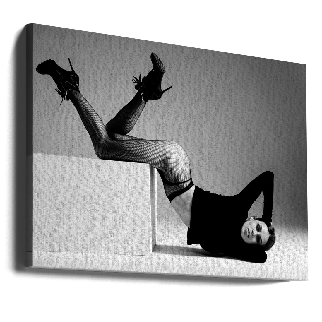 Fashion Model Portrait by Leonid Markachev | Studio Fashion Portrait, Large Canvas Wall Art Print | Artsy Earth