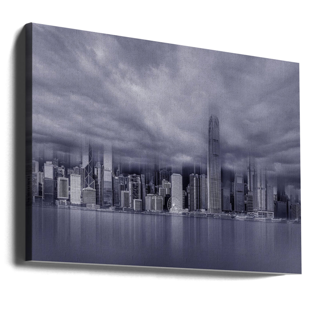 Victoria Harbor View by Weihong Liu | Urban Harbor Skyline, Large Canvas Wall Art Print | Artsy Earth