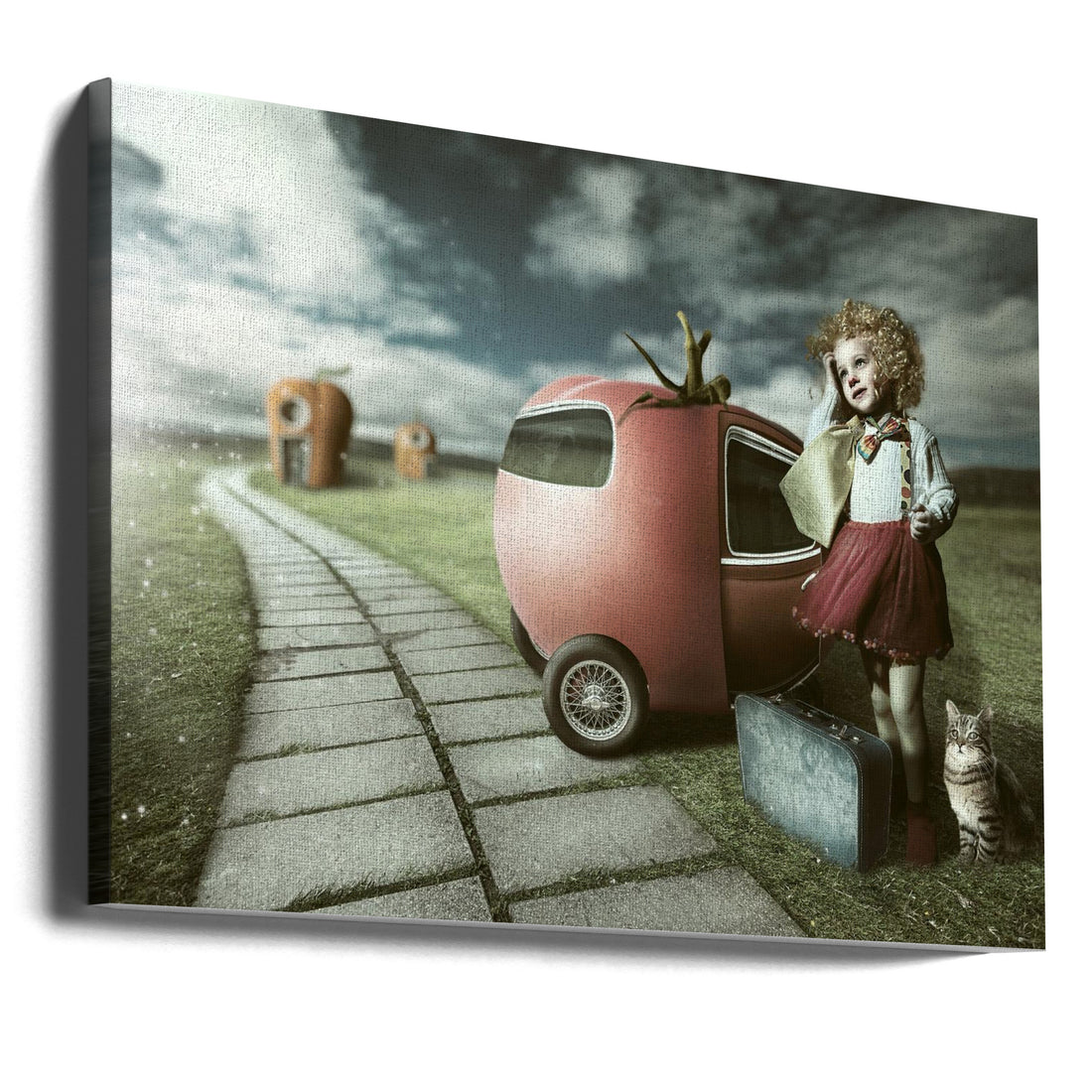 Vegetable Journey by Noam Mymon | Surreal Dream Fantasy, Large Canvas Wall Art Print | Artsy Earth