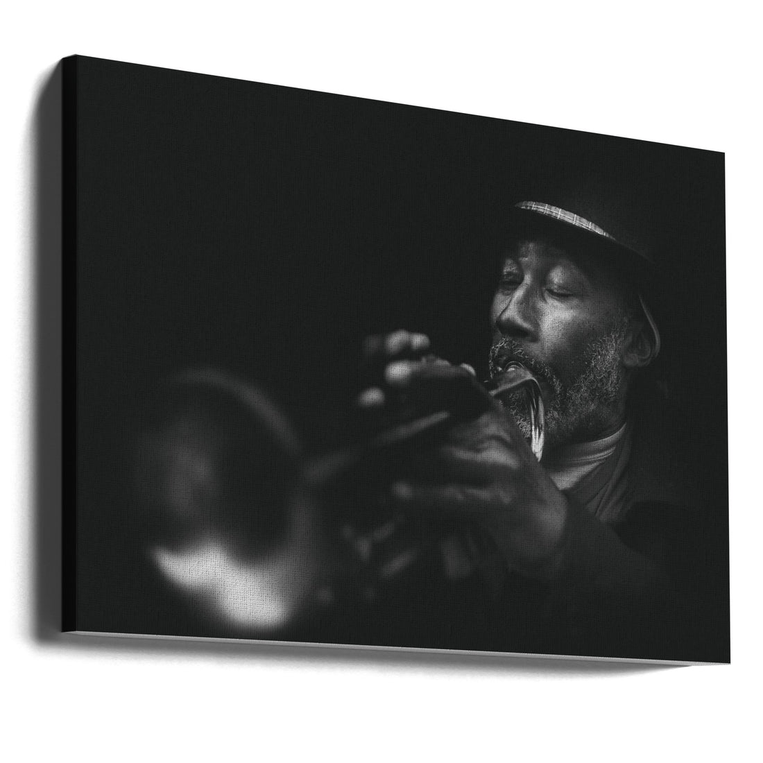 The Devotion by Ariel Ariel | Jazz Trumpet Player, Large Canvas Wall Art Print | Artsy Earth