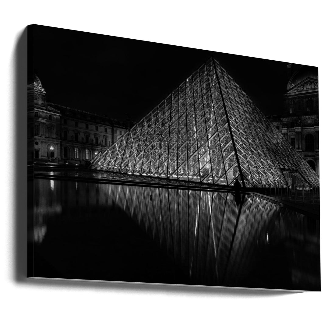 Lonely in Paris by Siamak Jalali | Dark Urban Night, Large Canvas Wall Art Print | Artsy Earth