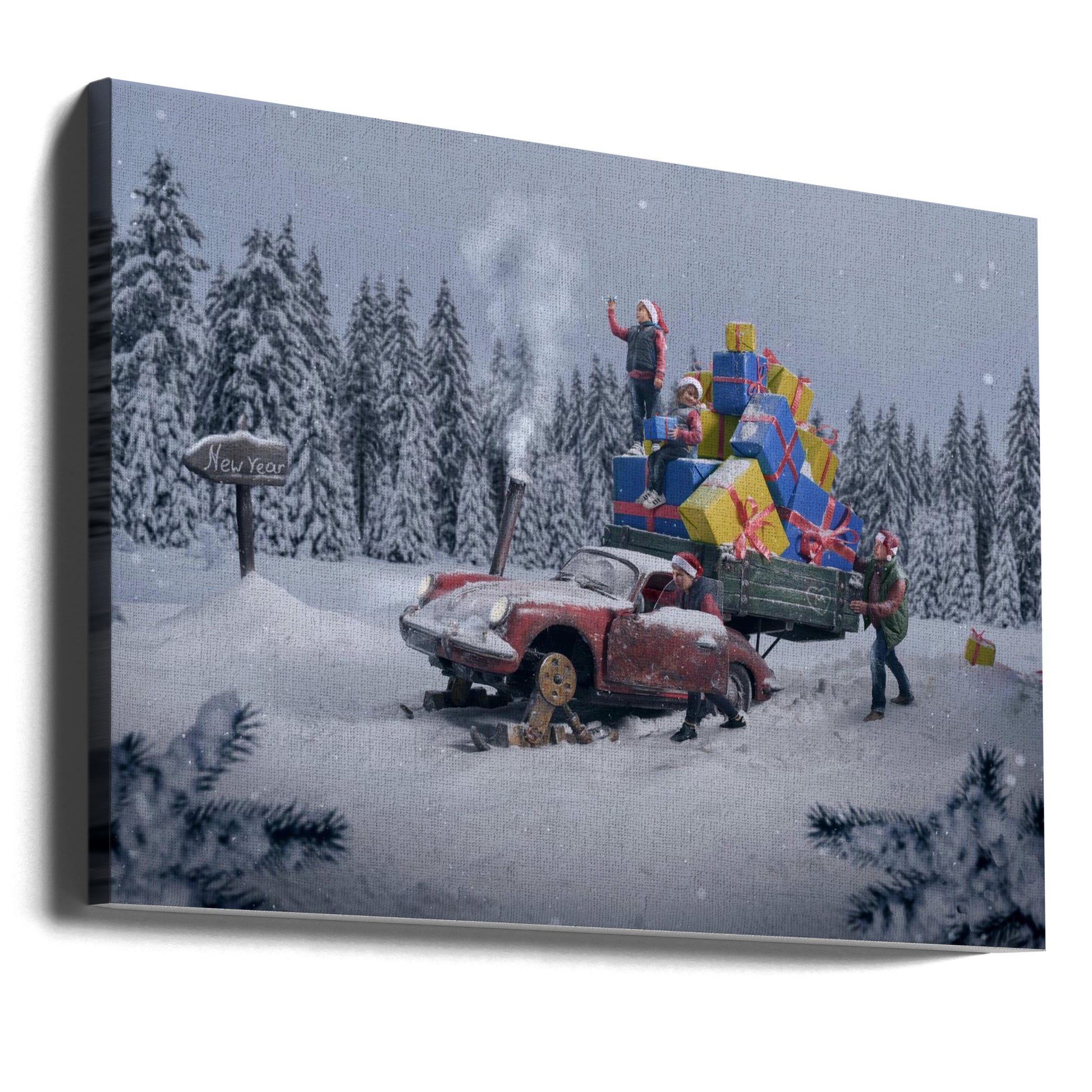 Winter Wonderland by Sergey Boyko | Happy Holidays, Large Canvas Wall Art Print | Artsy Earth