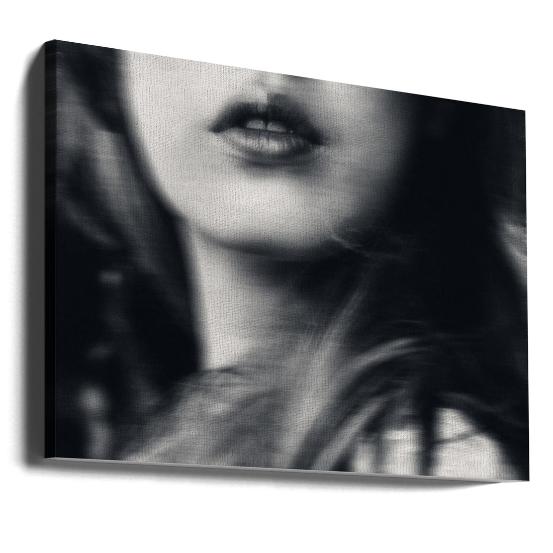 Your lips making everything strange by Kahar Lagaa | Blurry Portrait Emotion, Large Canvas Wall Art Print | Artsy Earth