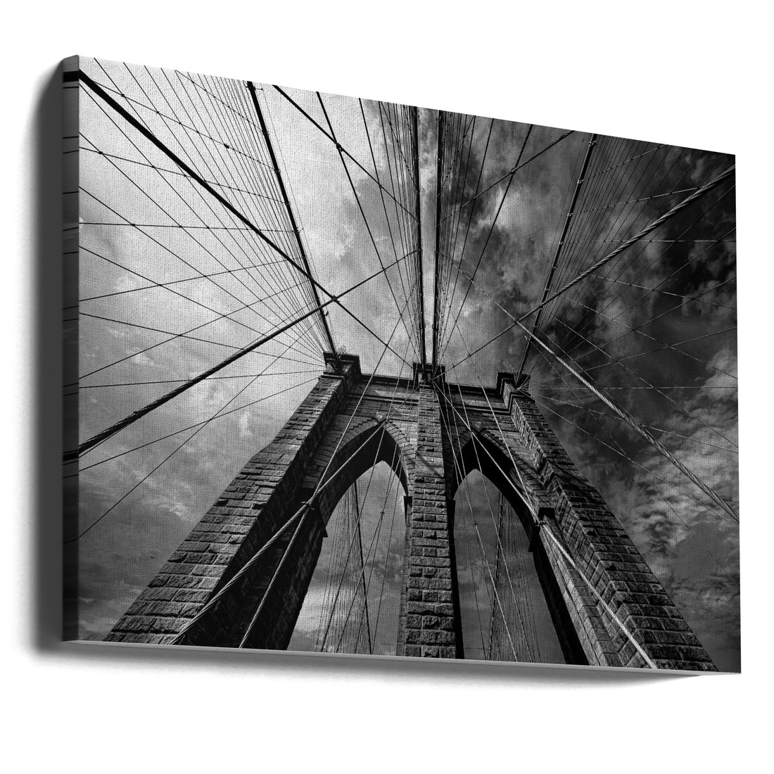 Brooklyn Bridge by Marco Tagliarino | Iconic Architecture Landmark, Large Canvas Wall Art Print | Artsy Earth