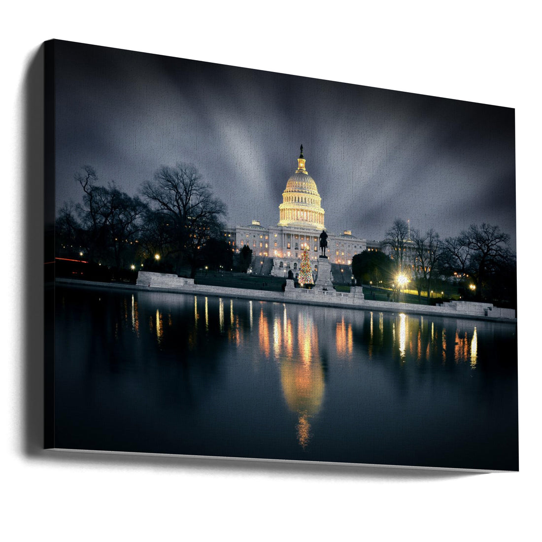 Capitol Hill by Ivy Deng | Us Capitol Landmark, Large Canvas Wall Art Print | Artsy Earth