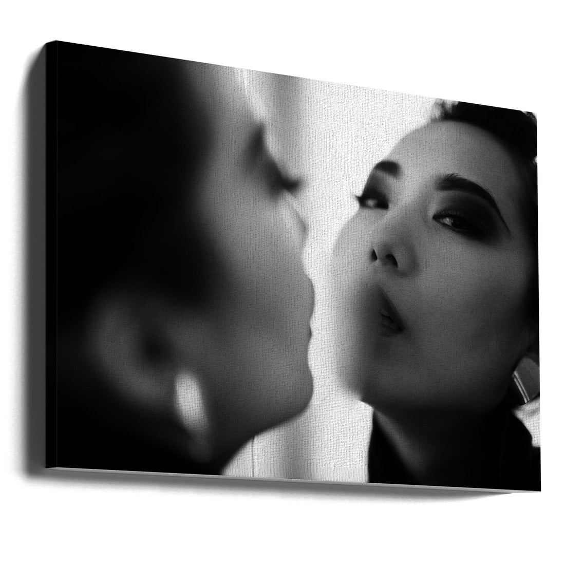 Say Breathily by Hiro Fukuda | Female Portrait Reflection, Large Canvas Wall Art Print | Artsy Earth