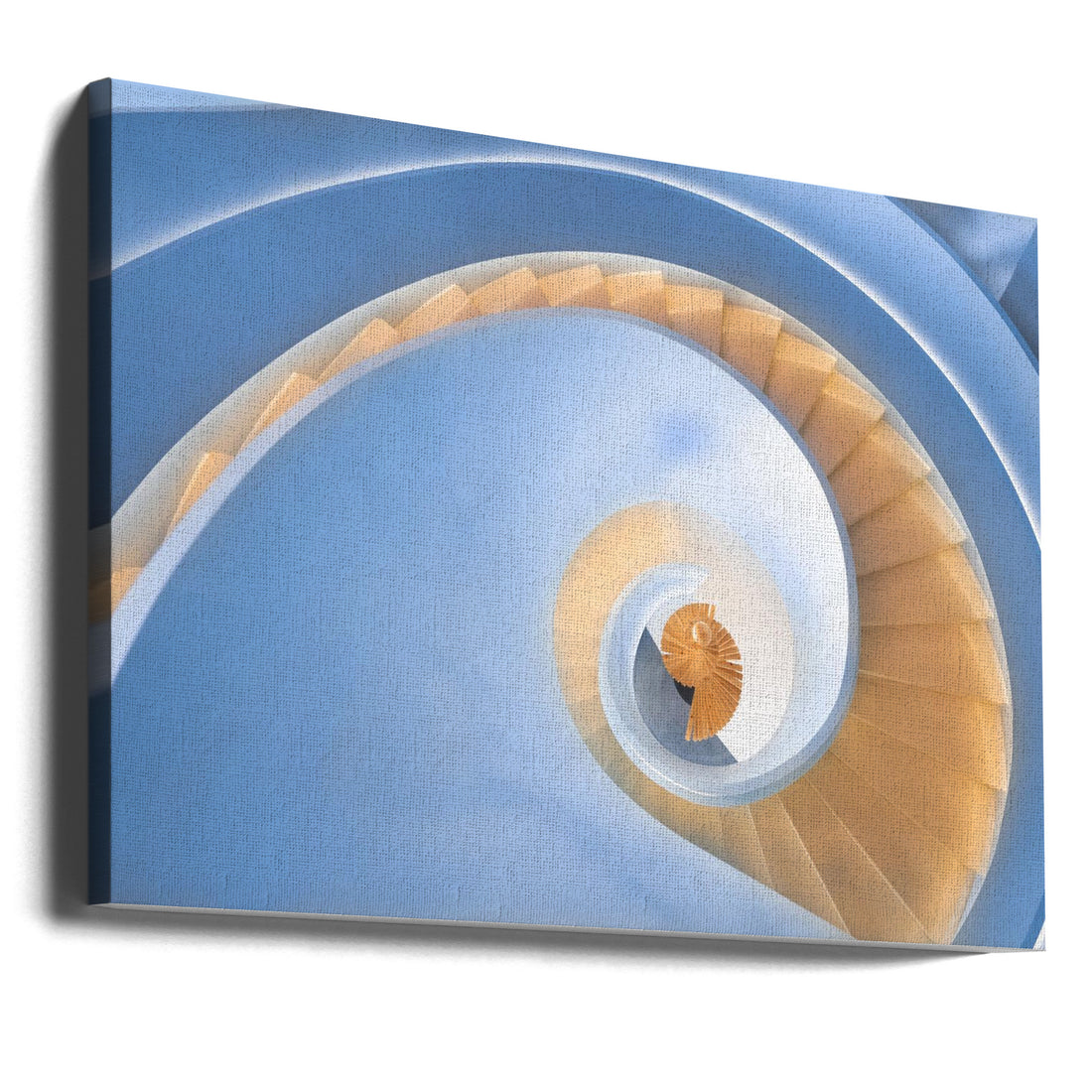 spiral stairs by Peiyin Wang | Geometric Architecture Design, Large Canvas Wall Art Print | Artsy Earth