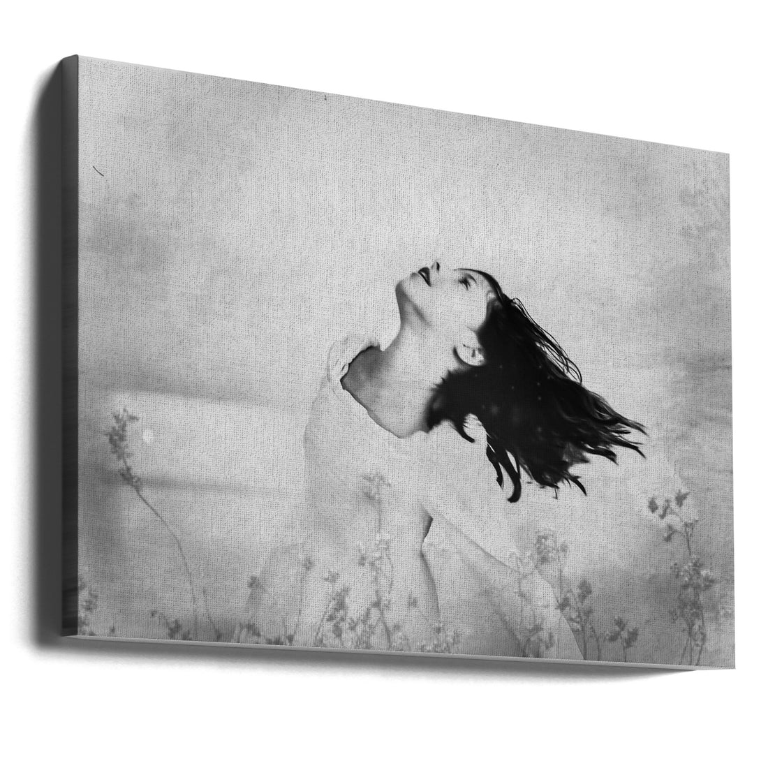 The Soaring Beautiful by Delphine Margau | Black And White Portrait, Large Canvas Wall Art Print | Artsy Earth