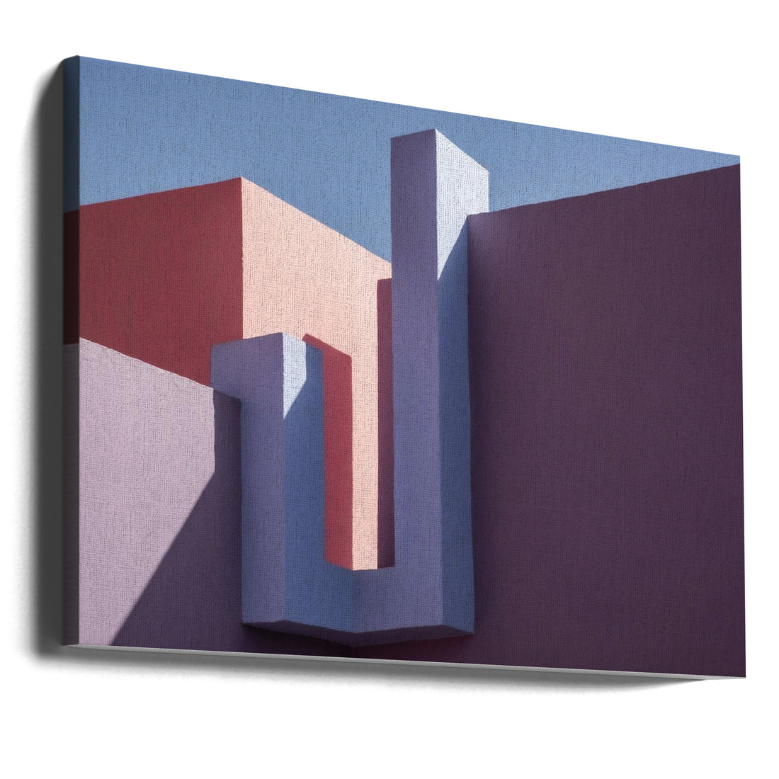 Muralla Roja by Linda Wride | Abstract Geometric Architecture, Large Canvas Wall Art Print | Artsy Earth