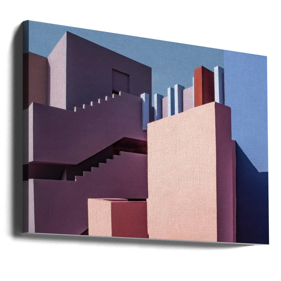 Muralla Roja by Linda Wride | Geometric Architecture Abstraction, Large Canvas Wall Art Print | Artsy Earth