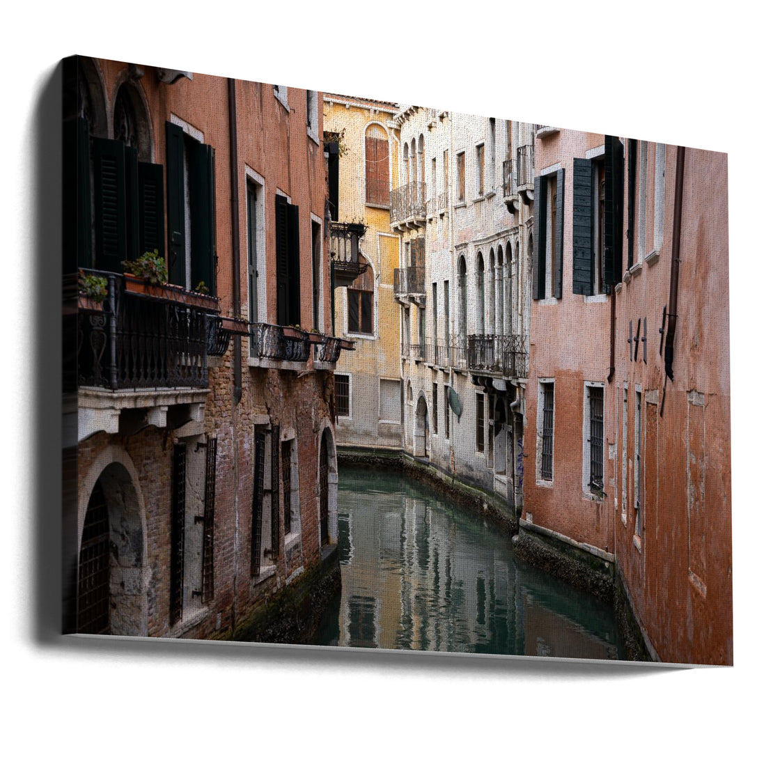 Venice Streets by Barak Shacked | Venice Canal Architecture, Large Canvas Wall Art Print | Artsy Earth