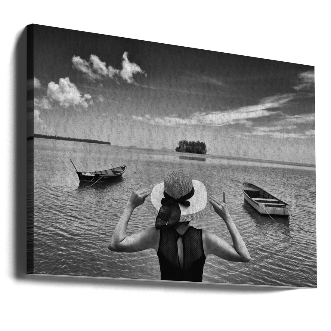 Sea and Sky by Kieron Long | Black And White Portrait, Large Canvas Wall Art Print | Artsy Earth