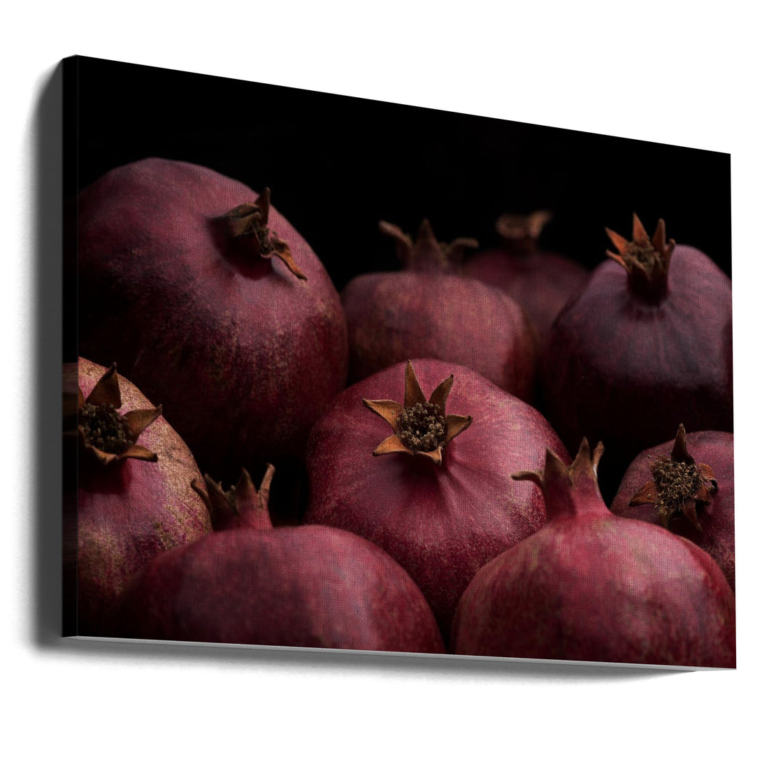 The Power Of The Pomegranates by Saleh Swid | Dark Still Life, Large Canvas Wall Art Print | Artsy Earth