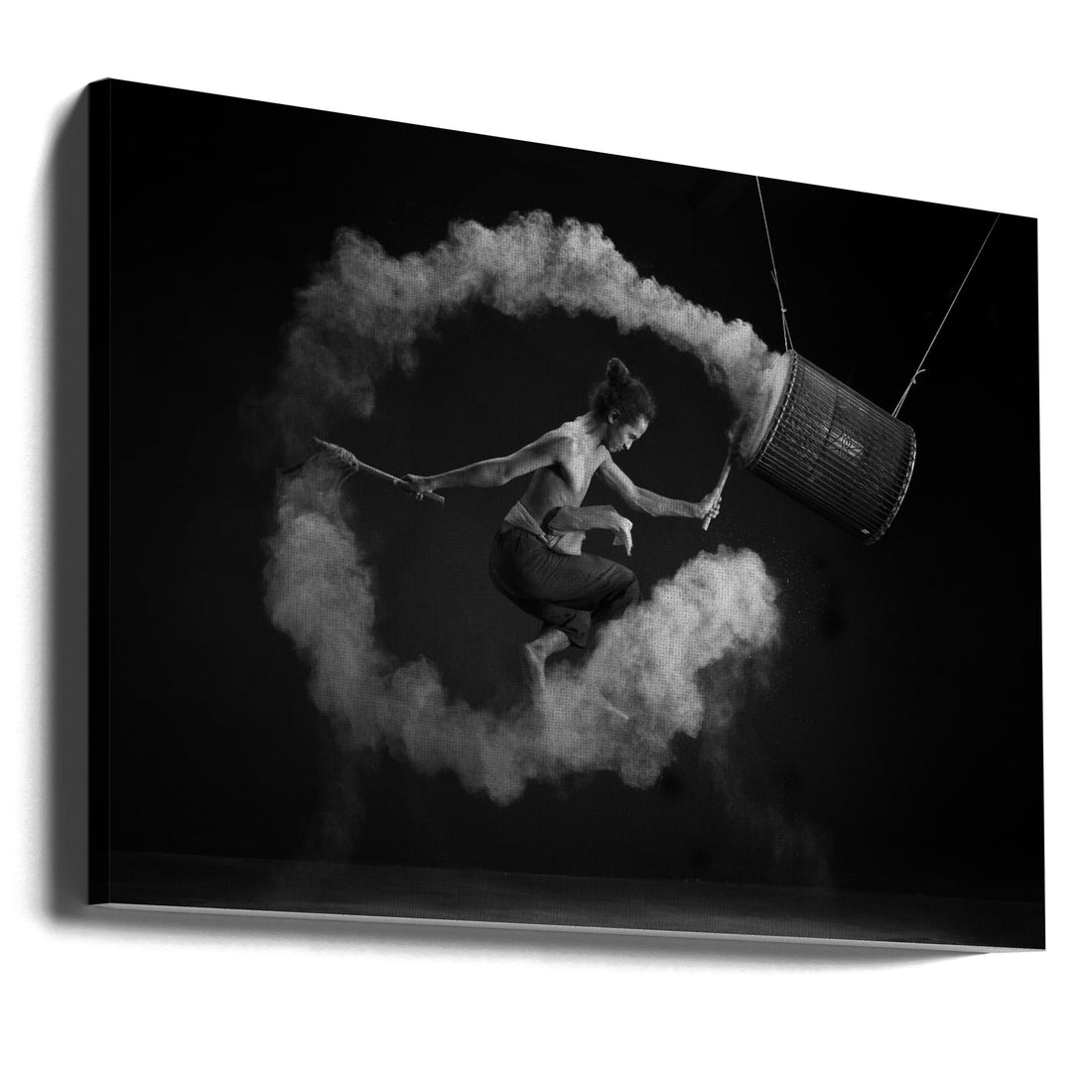 Flying Drum by Rini Widyantini | Drum Performance Dance, Large Canvas Wall Art Print | Artsy Earth