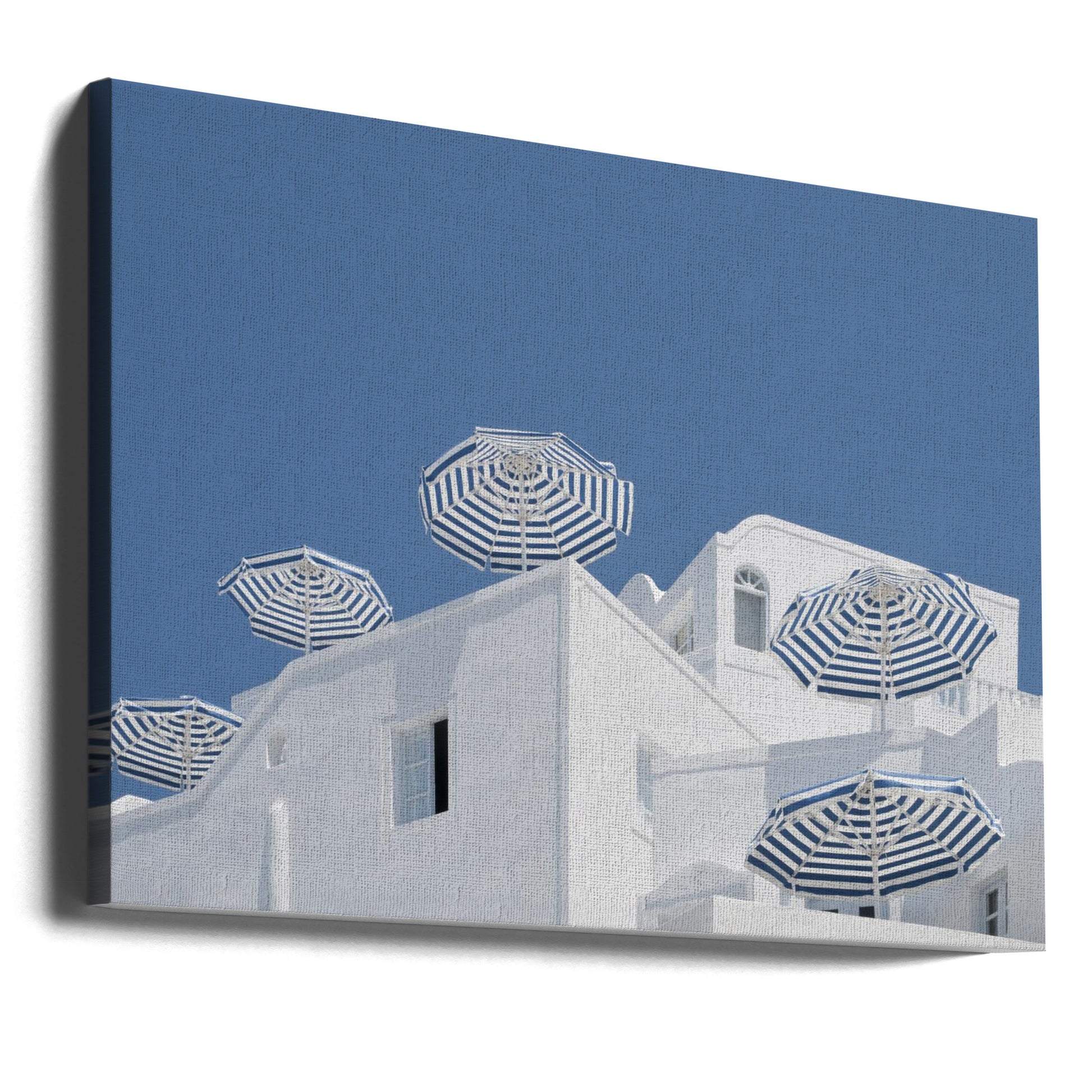 Santorini Summer by Linda Wride | Greek Architecture Tourism, Large Canvas Wall Art Print | Artsy Earth