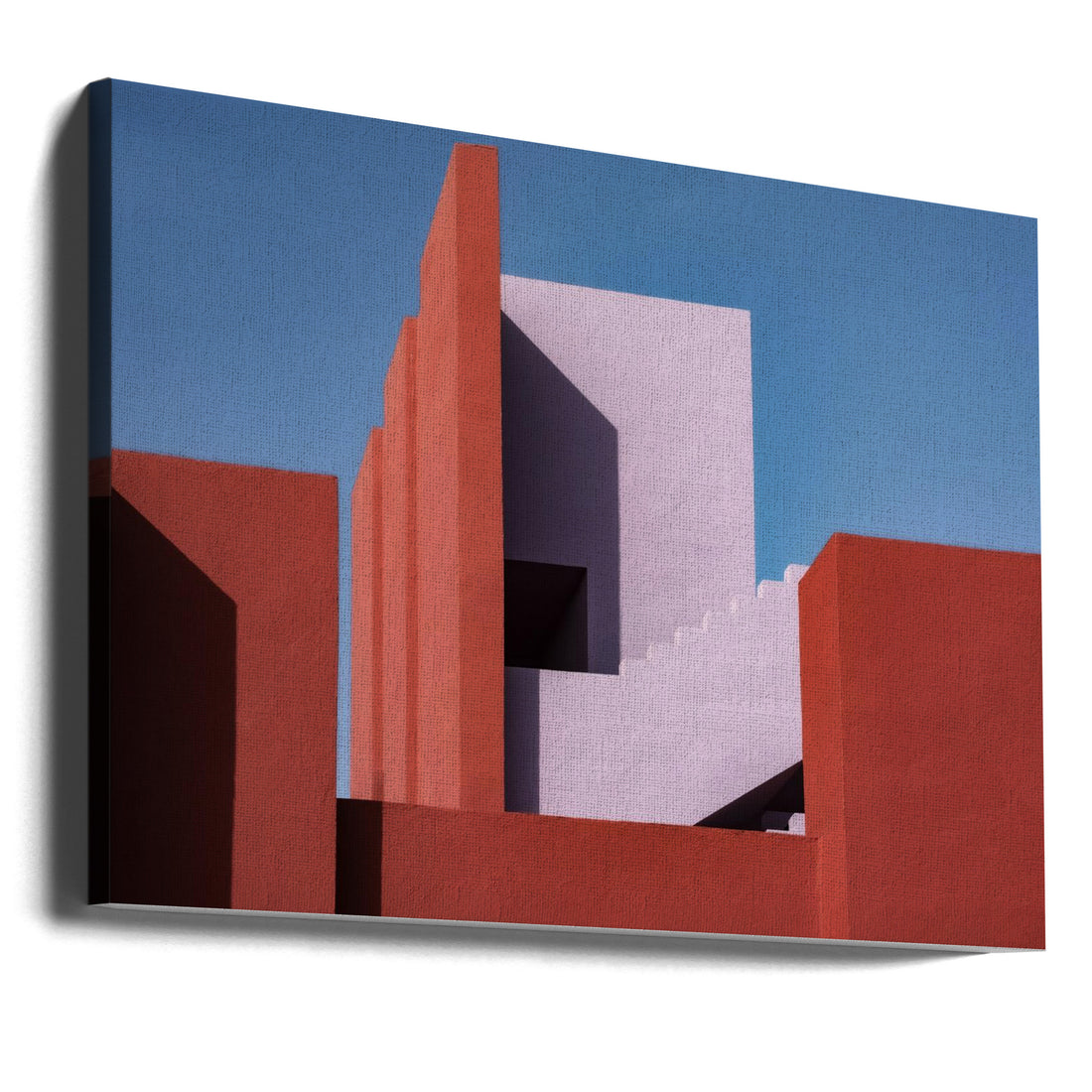 Geometric Architecture by Linda Wride | Colorful Building Shapes, Large Canvas Wall Art Print | Artsy Earth