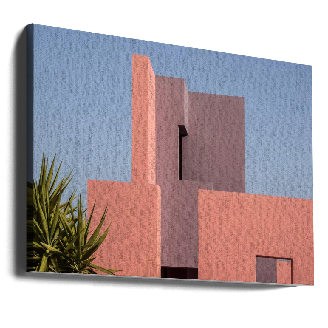 Muralla Roja by Linda Wride | Abstract Geometric Architecture, Large Canvas Wall Art Print | Artsy Earth