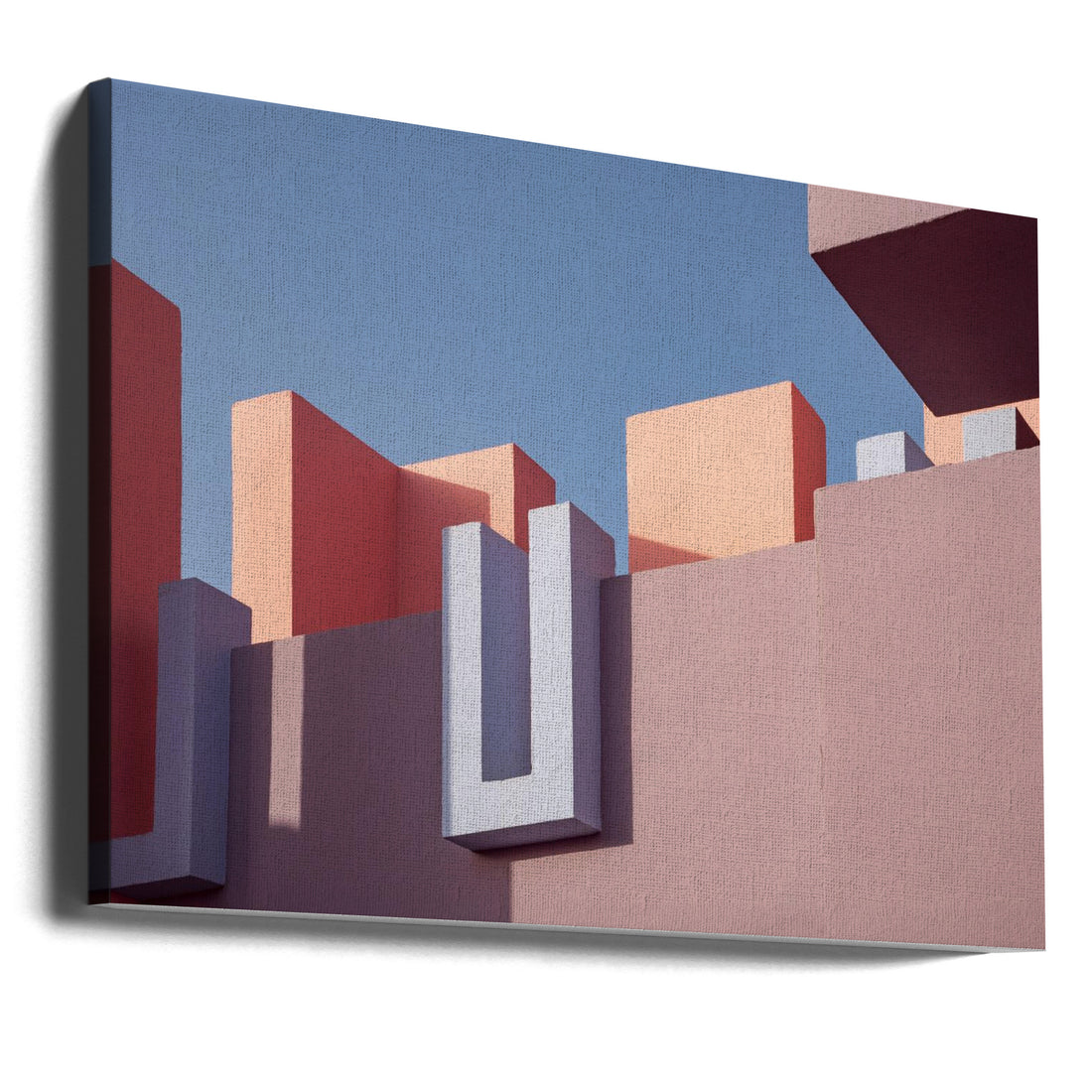 Muralla Roja by Linda Wride | Geometric Architecture Abstract, Large Canvas Wall Art Print | Artsy Earth