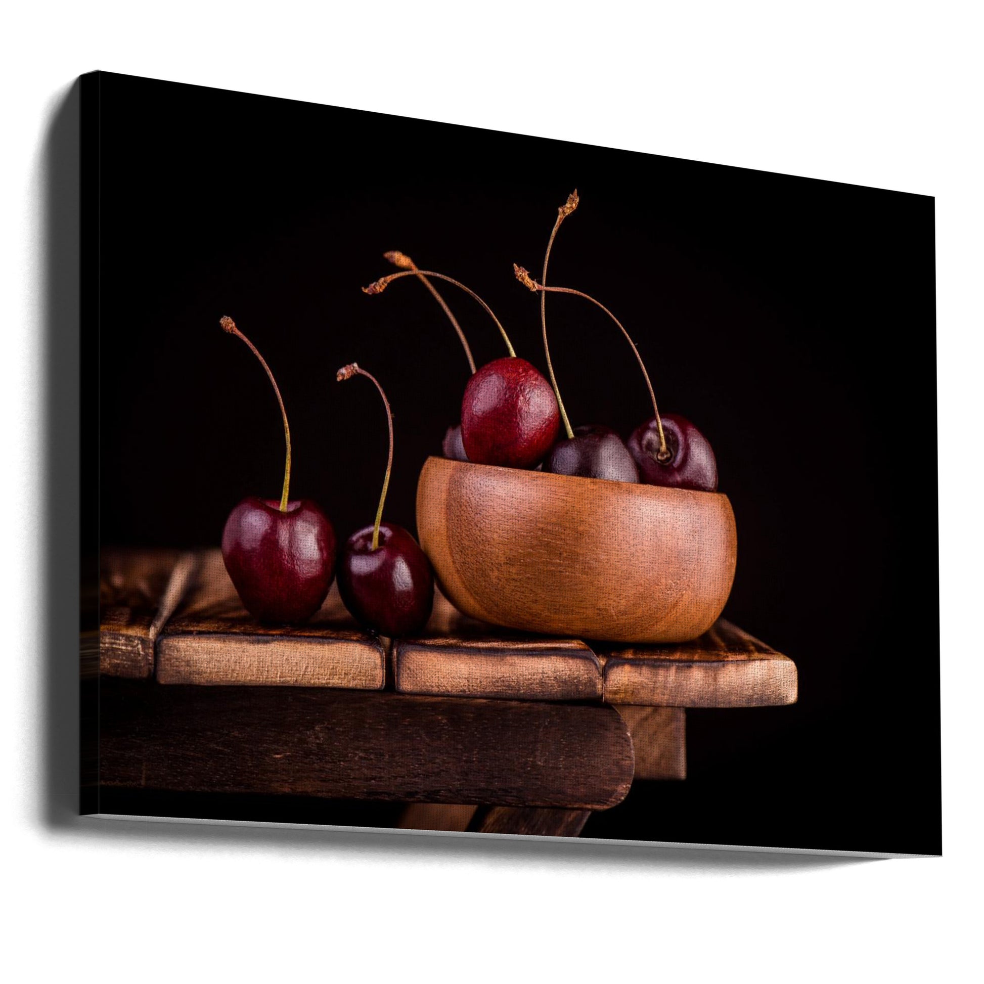 Food Art by Sumit Dhuper | Fresh Cherry Still Life, Large Canvas Wall Art Print | Artsy Earth