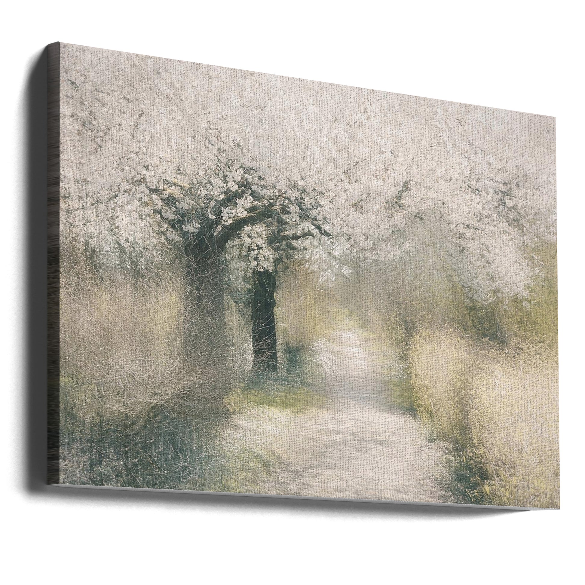 Cherry Blossom by Nel Talen | Spring Garden Impression, Large Canvas Wall Art Print | Artsy Earth