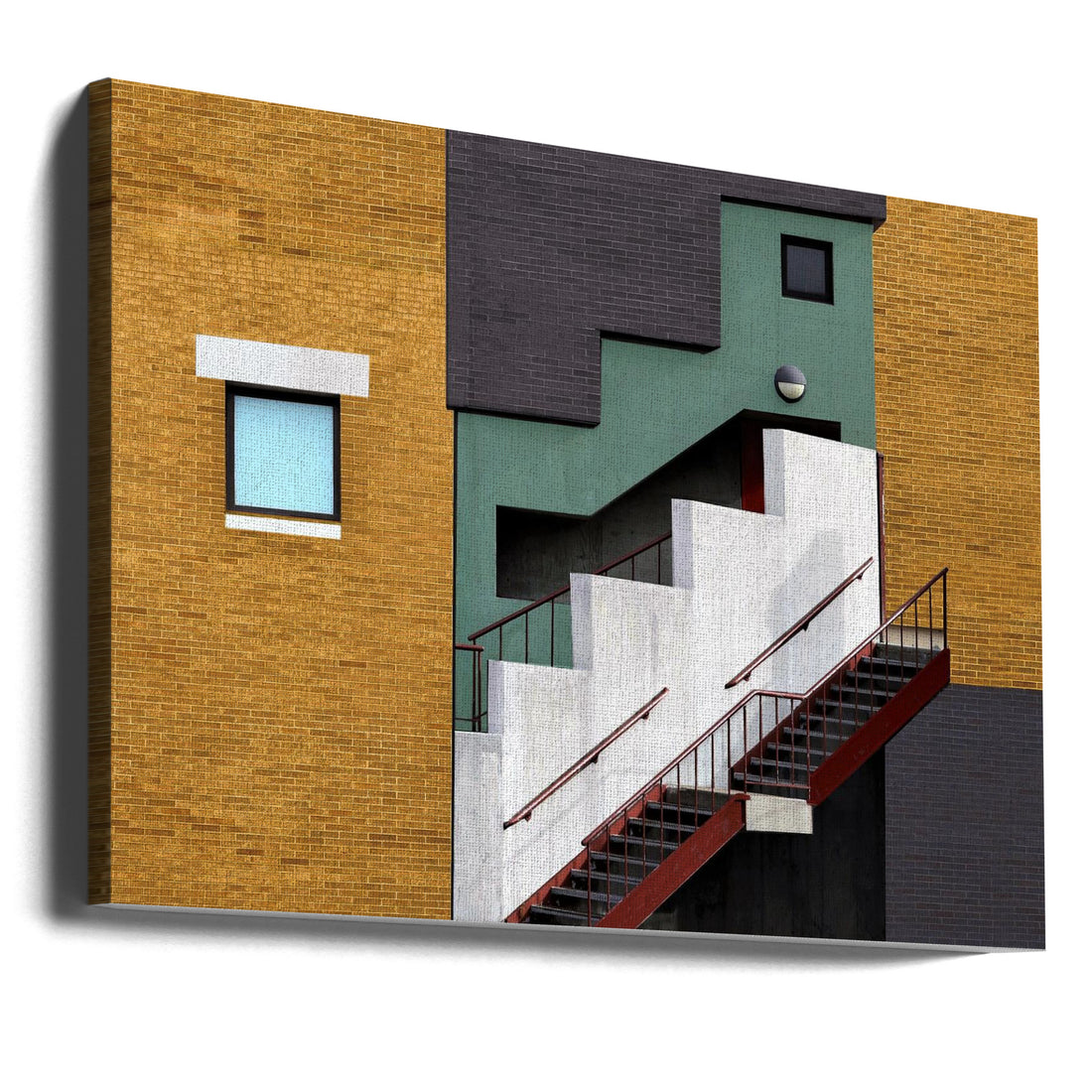 Facade - Boston MA by Arnon Orbach | Geometric Urban Architecture, Large Canvas Wall Art Print | Artsy Earth