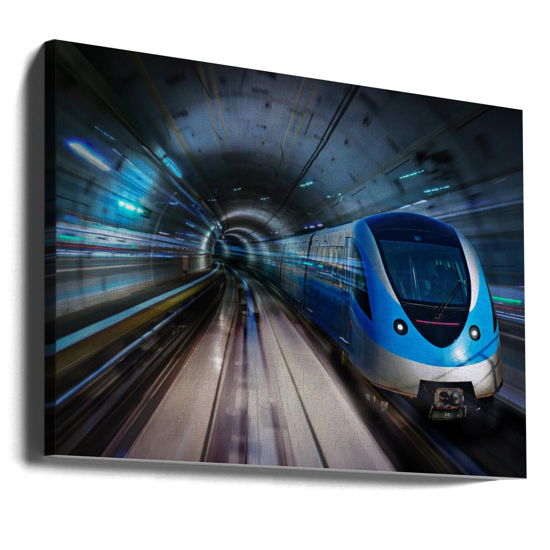 SpeedTrain by Marcel Egger | Fast Dubai Transit, Large Canvas Wall Art Print | Artsy Earth