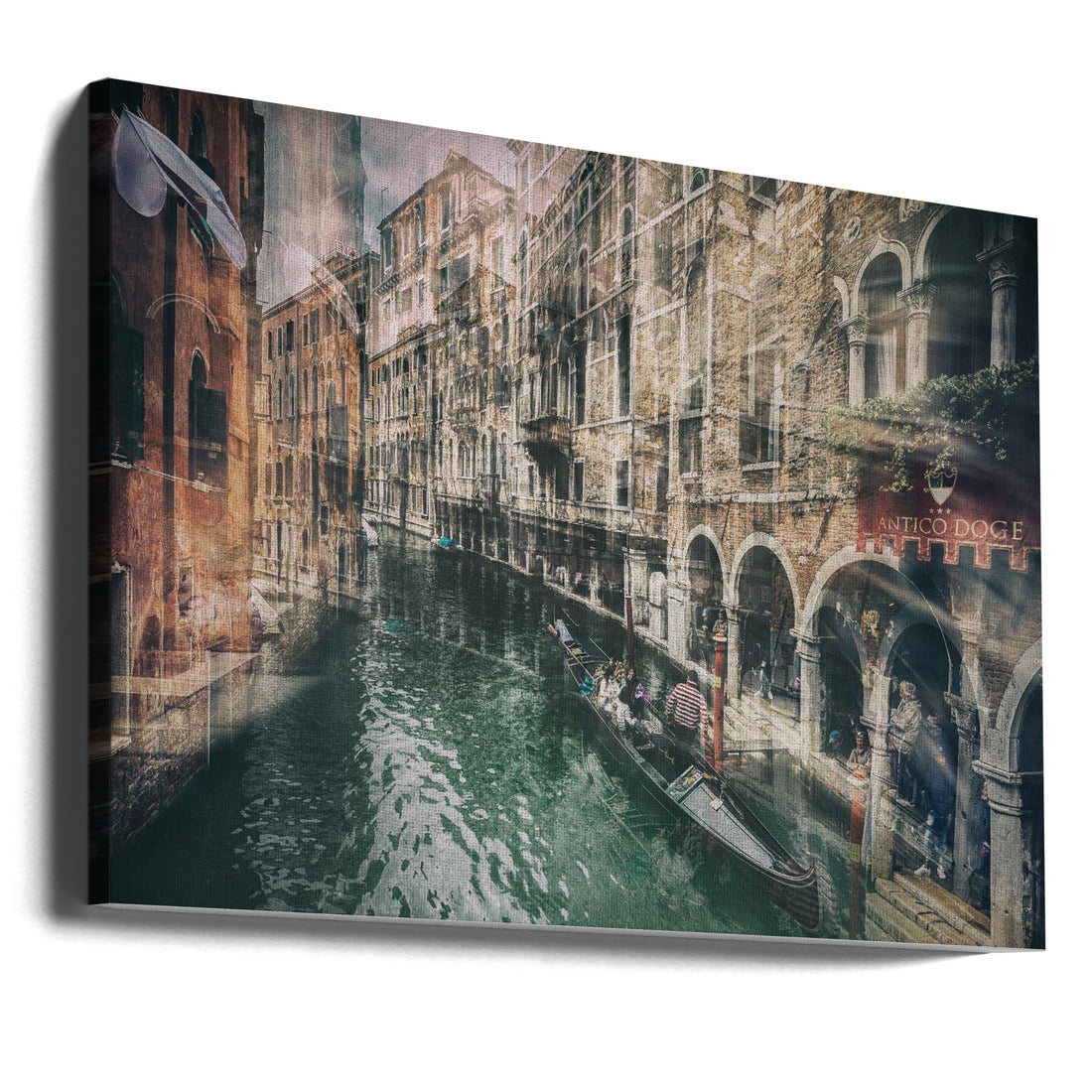 Venice Canal Walk by Daniele Atzori | Italian Urban Architecture, Large Canvas Wall Art Print | Artsy Earth