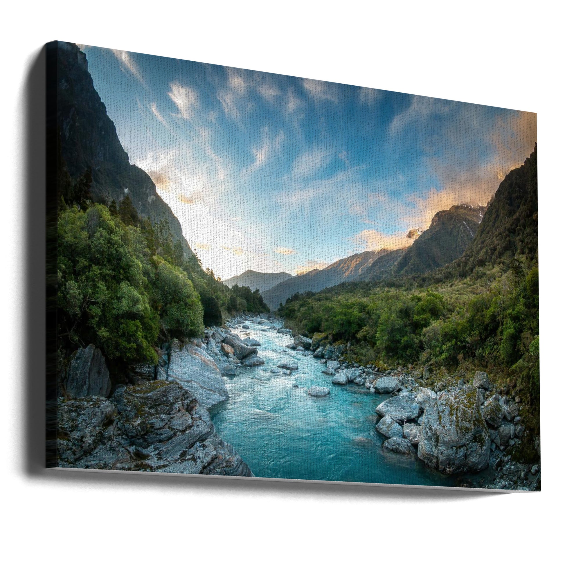 Copland River by Christoph Schaarschmidt | Mountain River Landscape, Large Canvas Wall Art Print | Artsy Earth