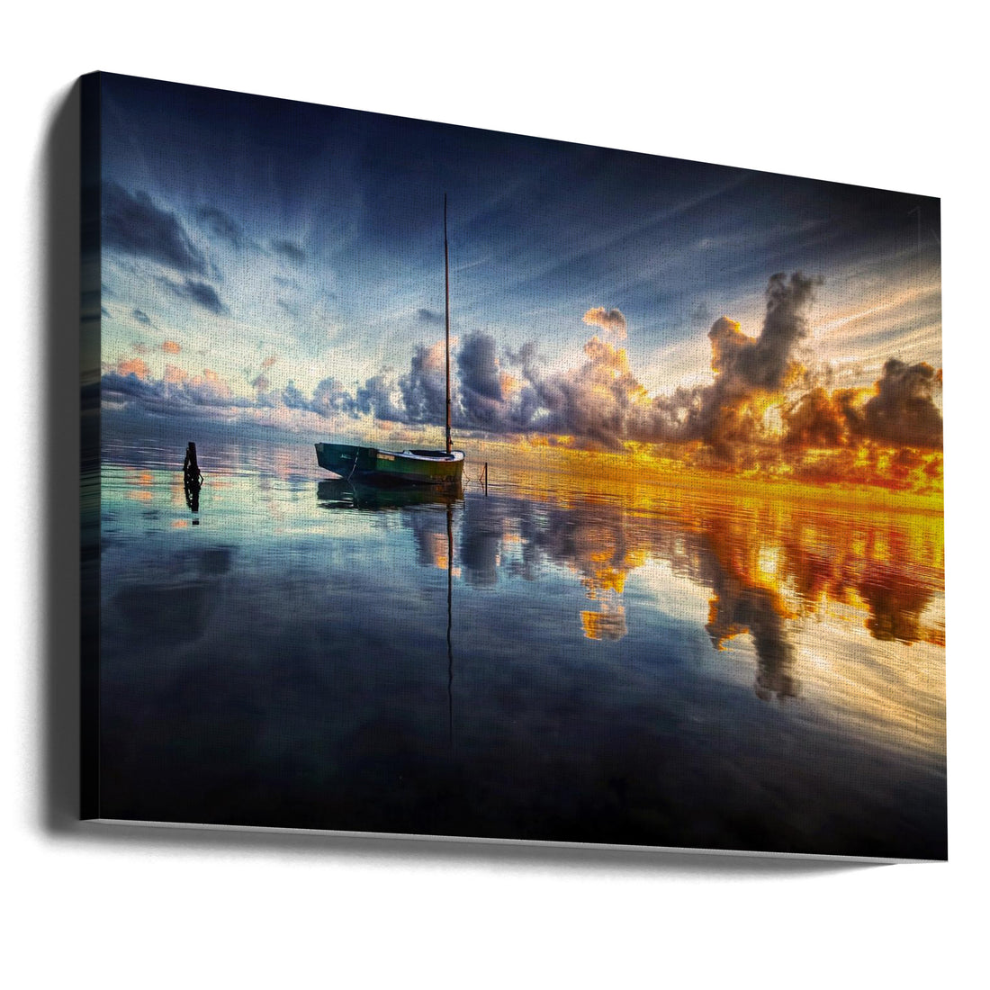 A Time For Reflection by Mark Yugawa | Seascape Sailing Sunrise, Large Canvas Wall Art Print | Artsy Earth