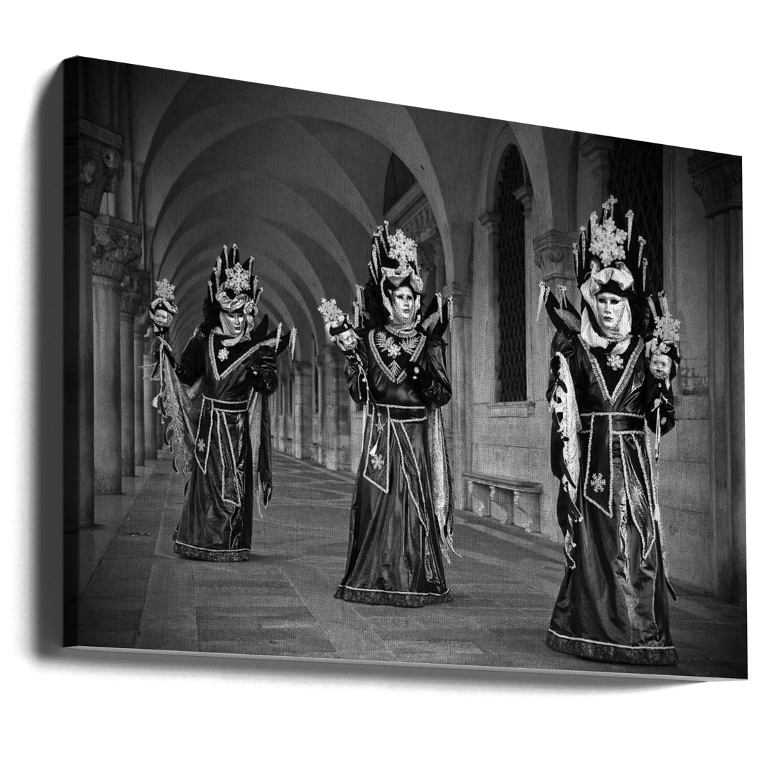 Carnival Triplets by Stefan Nielsen | Venice Carnival Masks, Large Canvas Wall Art Print | Artsy Earth