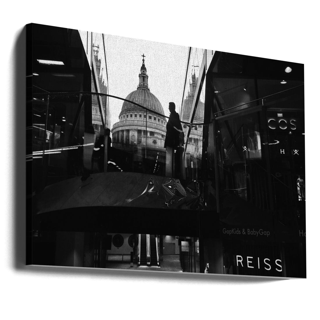 London Street View by Josefina Melo | St Paul Cathedral Silhouette, Large Canvas Wall Art Print | Artsy Earth