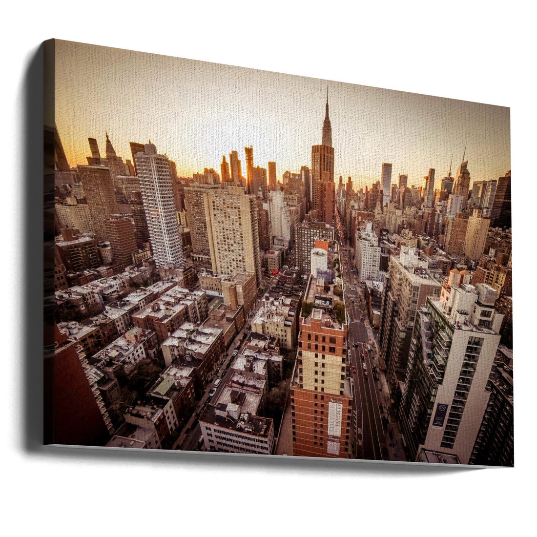 Midtown East Wide Angle by Christopher R. Veizaga | Manhattan Skyline Aerial, Large Canvas Wall Art Print | Artsy Earth