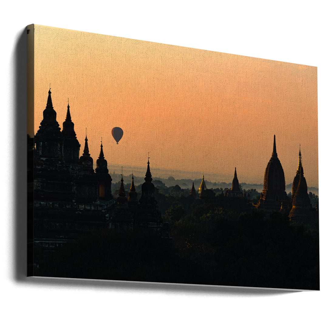 Sunrise in Bagan by Marco Tagliarino | Hot Air Balloon Flight, Large Canvas Wall Art Print | Artsy Earth